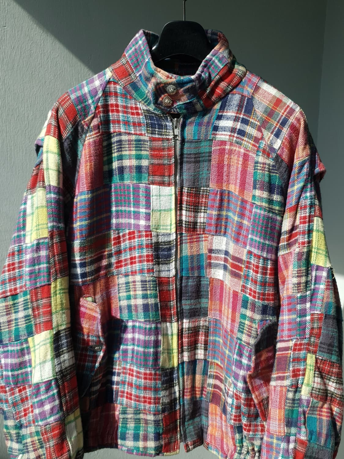90s KEARNEYHOUSE patchwork harrington jk 상품이미지3
