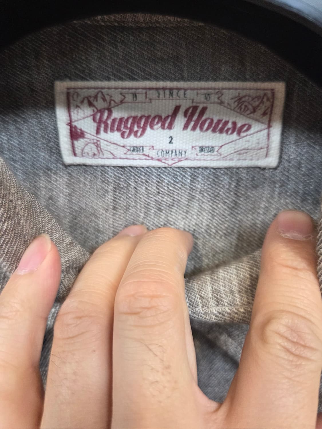 러기드하우스 카라 가디건 자켓 xl 루즈 상품이미지3