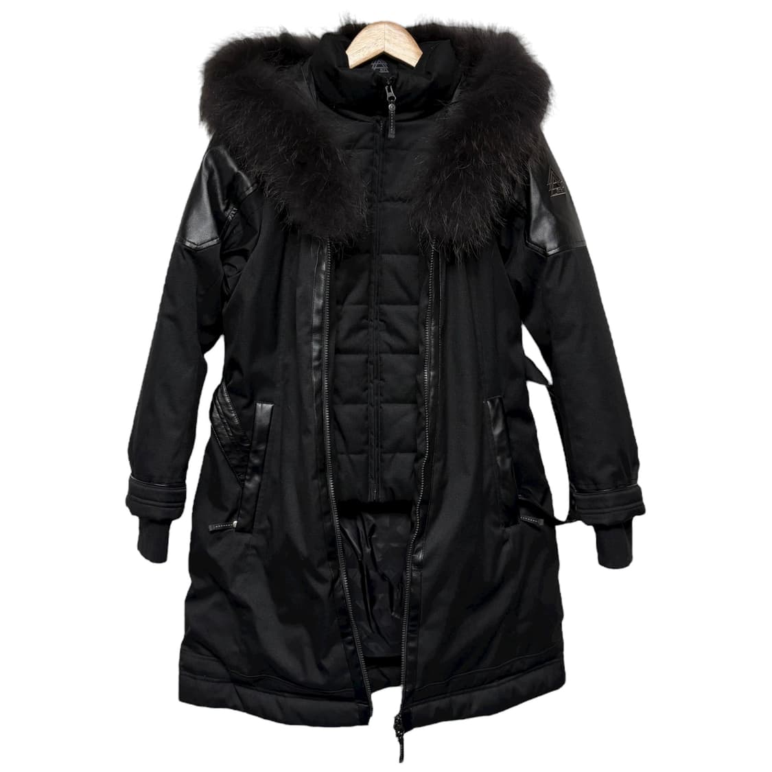 K2 구스다운 거위털 가죽배색 벨트패딩 상품이미지2