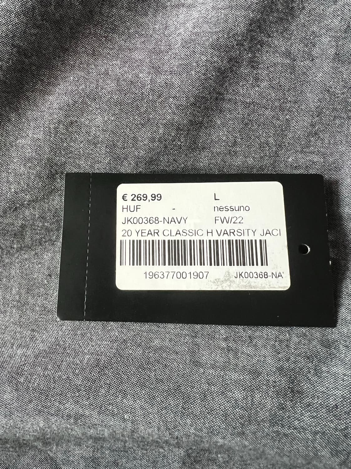 [L] Huf 20주년 기념 바시티 자켓 네이비 상품이미지6