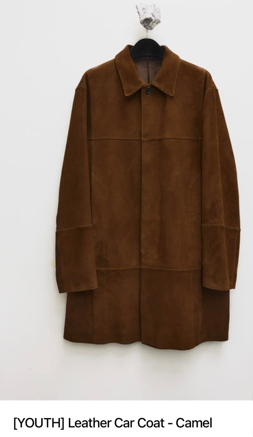 Youth Leather Car Coat _ M size ( Camel) 상품이미지1