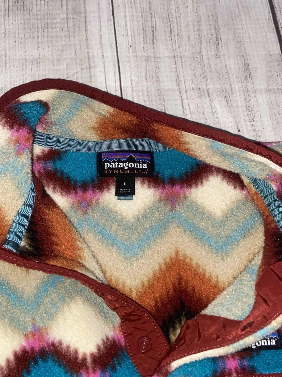 00s 파타고니아 신칠라 스냅-T 아즈텍 패턴 멕시코 상품이미지3