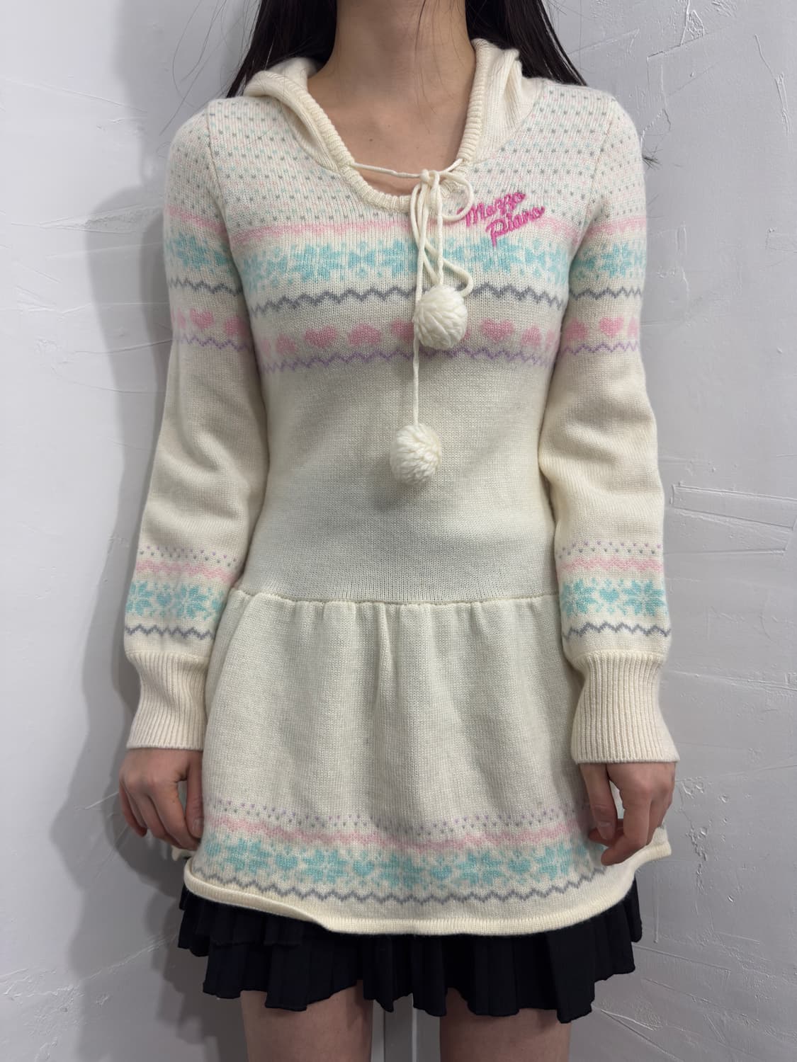 mezzo piano knit hood onepiece 상품이미지2
