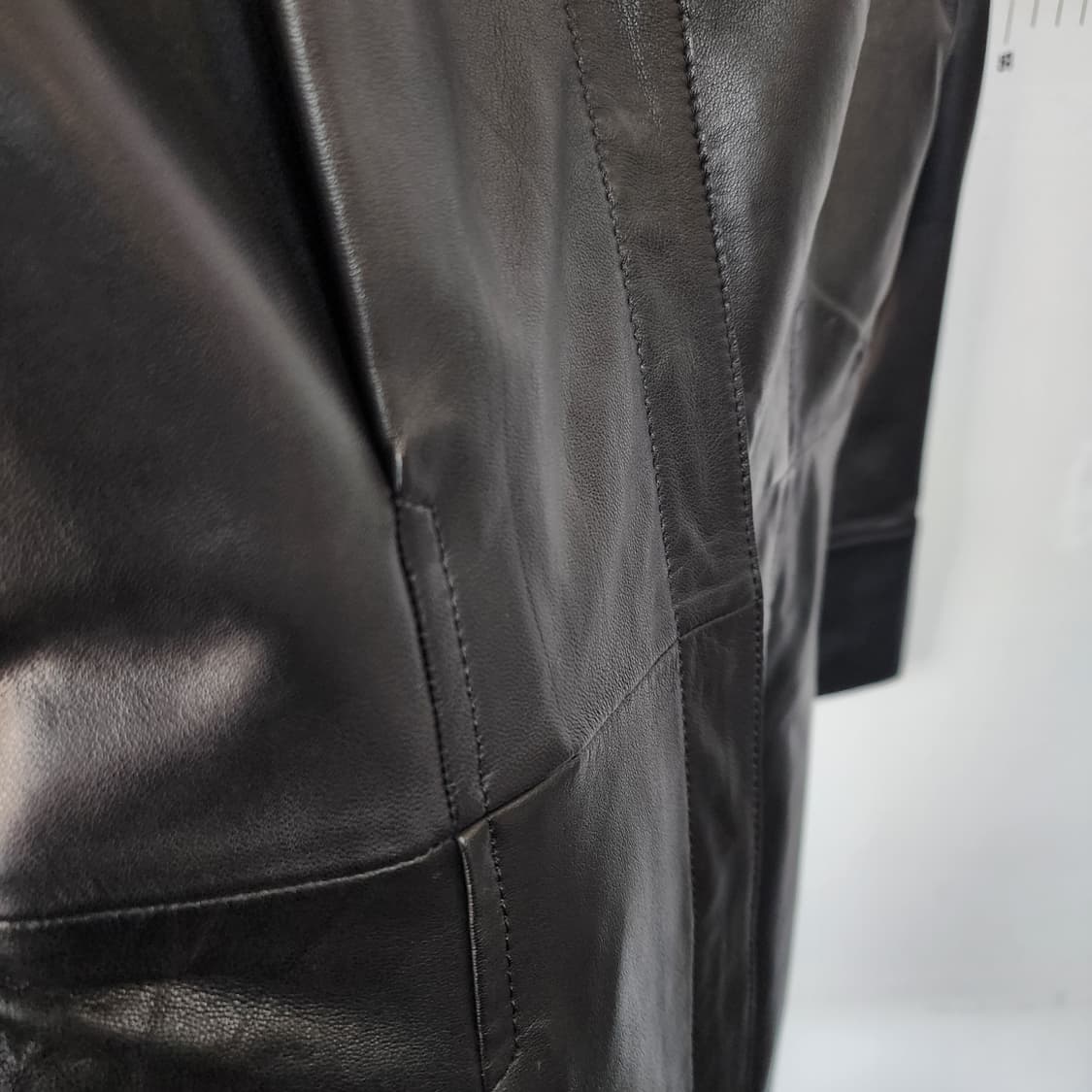 마시모두띠 블랙 가죽 셔츠 원피스 상품이미지3