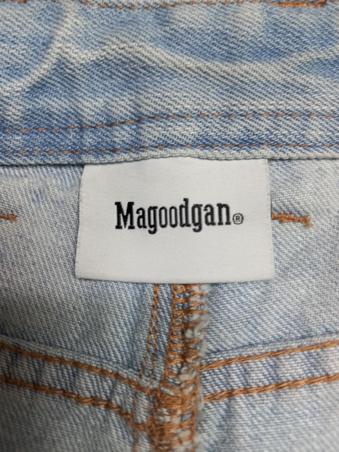 30 Magoodgan 빈티지 데님 버뮤다 연청 30-227 상품이미지5