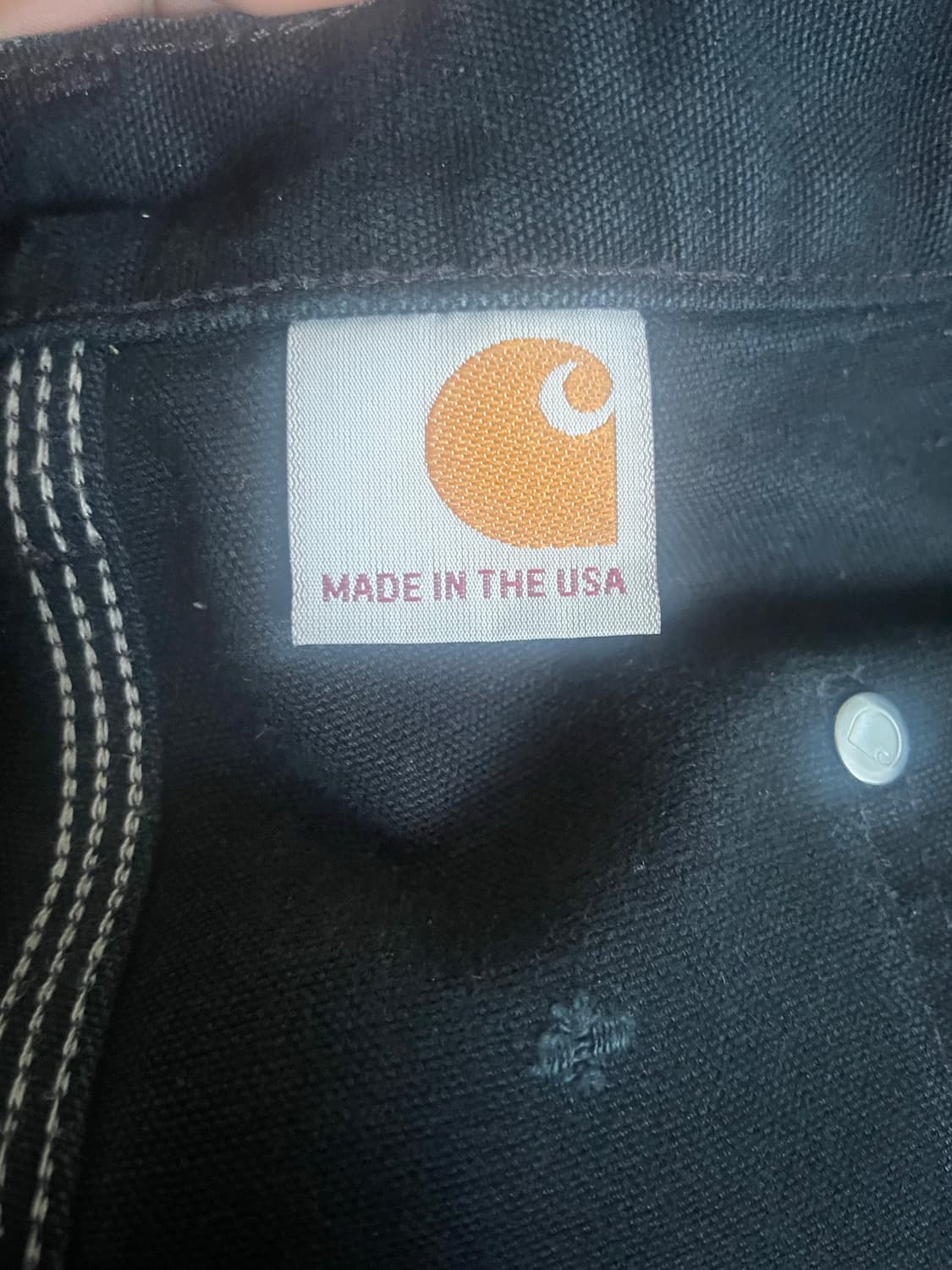 OG USA Made 칼하트 B01 더블니 블랙 칼하트 썩블니 카펜터 상품이미지4