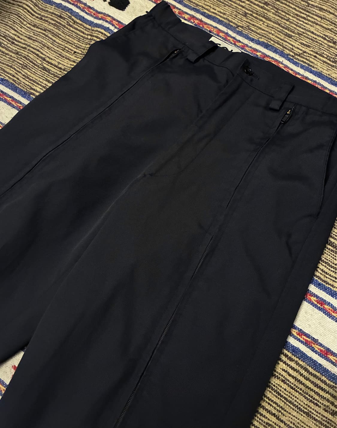 (30~32)Goi own 고이 오운 코튼 나일론 히든 지퍼 커브 팬츠  상품이미지3