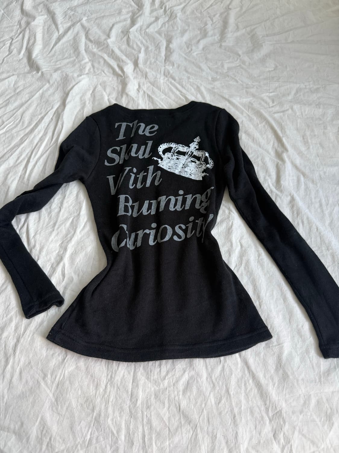 블랙 펑크 락시크 갸루펑크 슬림핏 탑 상품이미지1