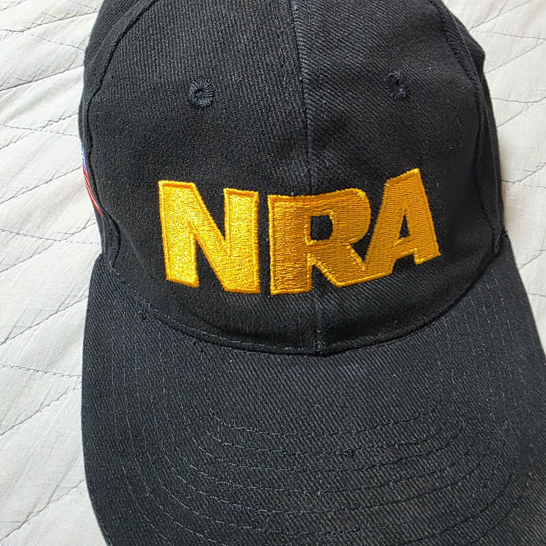 [OS] 빈티지 NRA 로고 블랙 6패널 캡 ver. 페이딩 컨디션 상품이미지2