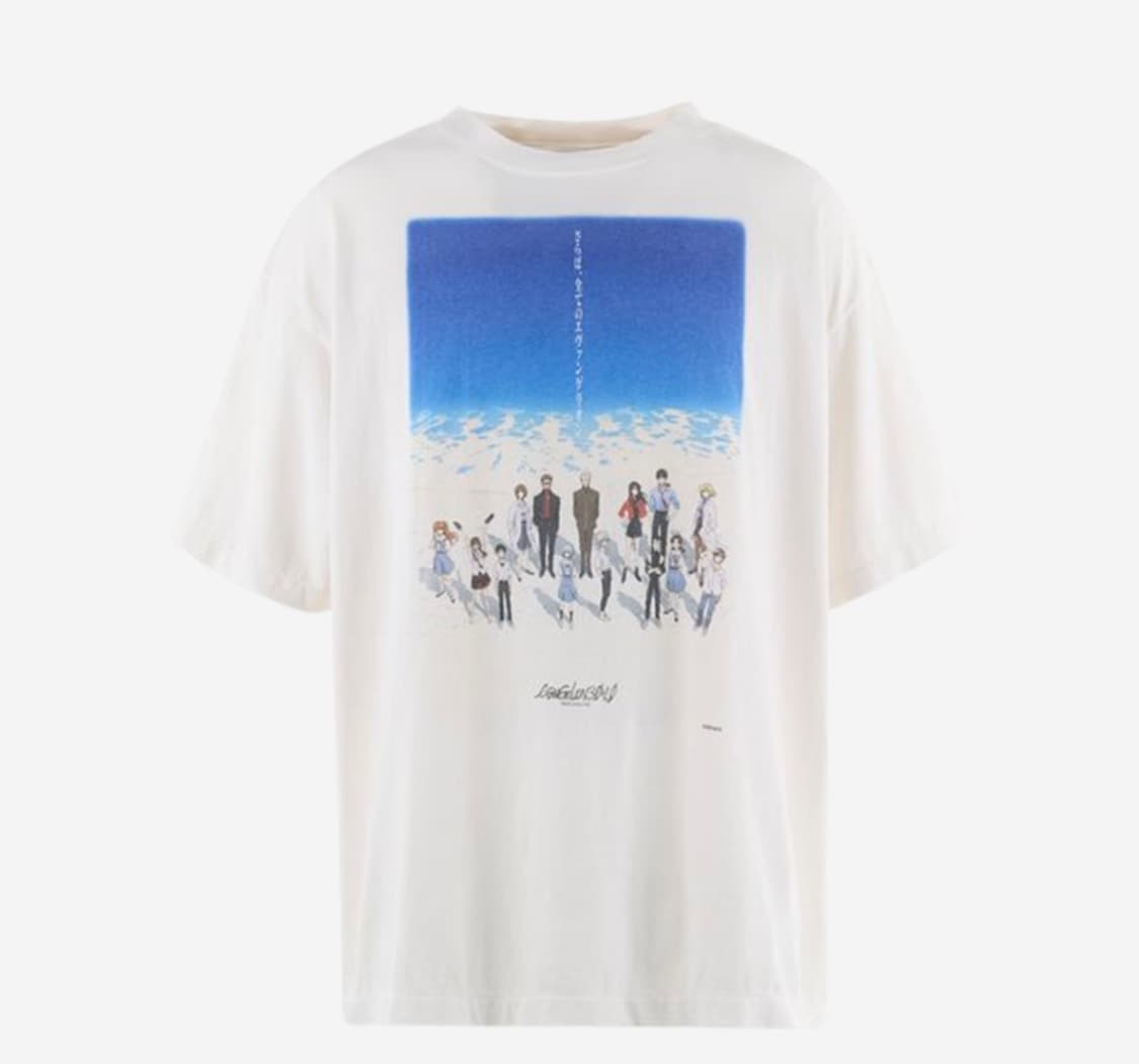 [XL] 세인트 마이클 x 에반게리온 x긱스 룰 숏슬리브 티셔츠 25ss 상품이미지1