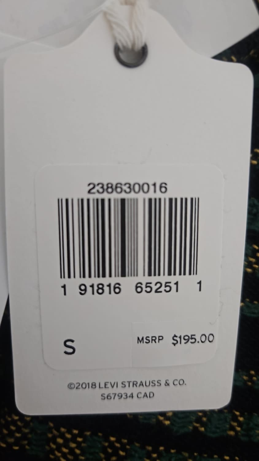 리바이스 LVC 1950'S 숏혼 셔츠 보틀 그린 S 상품이미지5