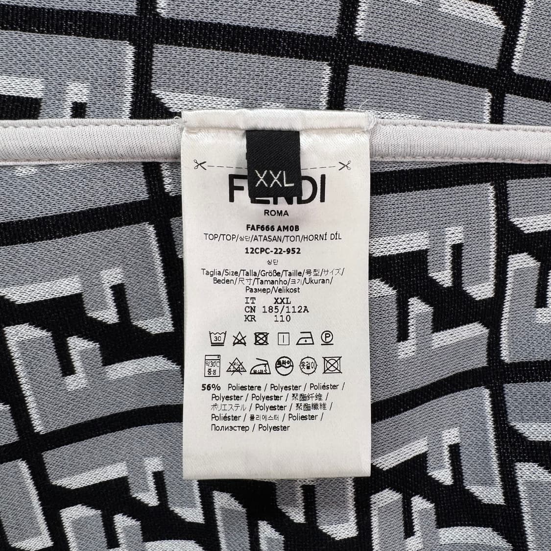 [XXL사이즈] 펜디 FF 로고 맨투맨 화이트 (FAF666) 상품이미지7