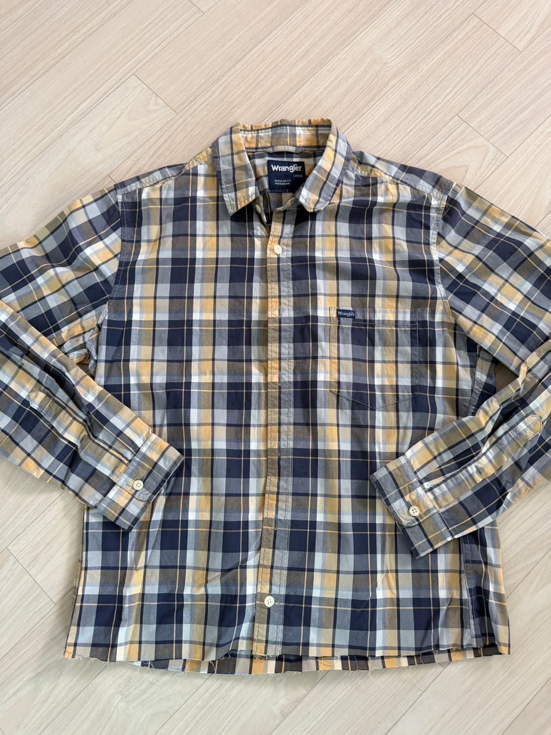 랭글러 빈티지 크롭 셔츠 사이즈 L 상품이미지1