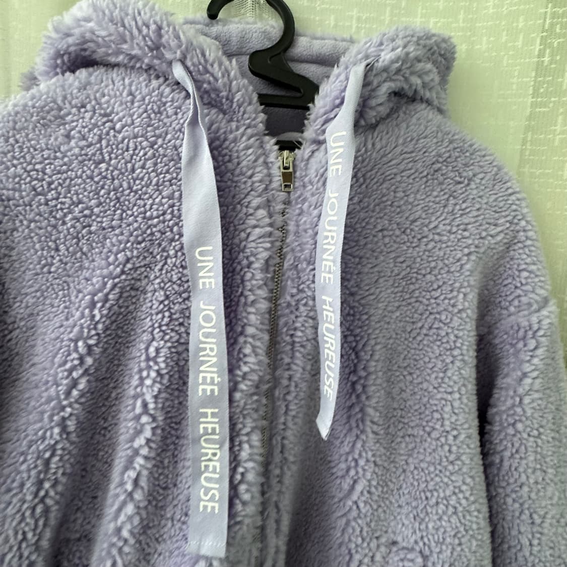 클라이드 연보라 뽀글이 후드 점퍼 상태 매우좋음 상품이미지3