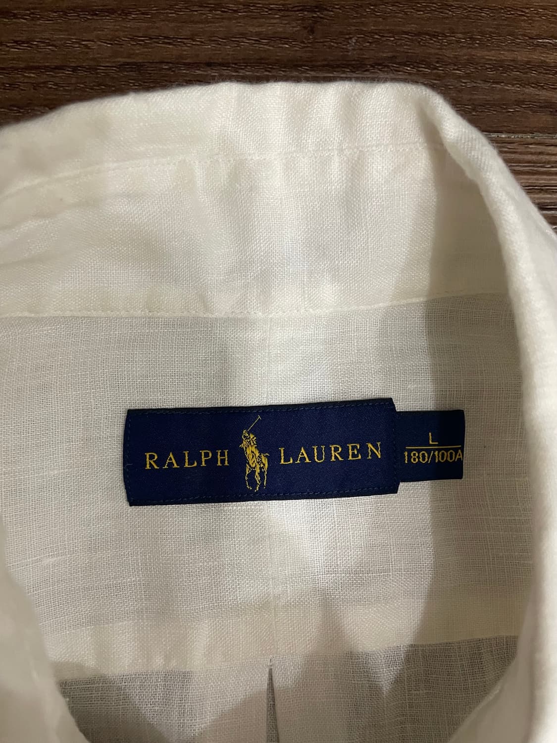 폴로 랄프로렌 린넨 반팔 셔츠 화이트 상품이미지6