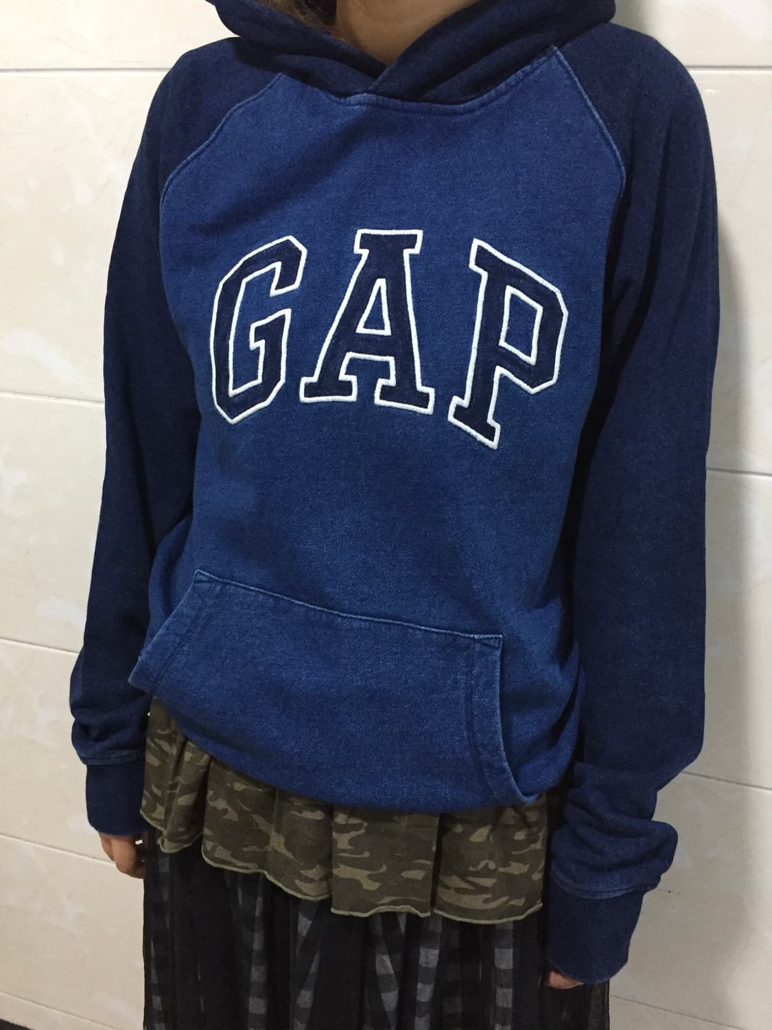 갭 GAP 데님 후드 티셔츠 상품이미지1