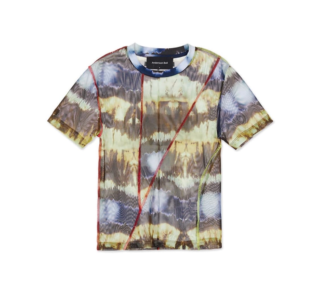 앤더슨벨 funky inside out 메쉬 티셔츠 탑 상품이미지1