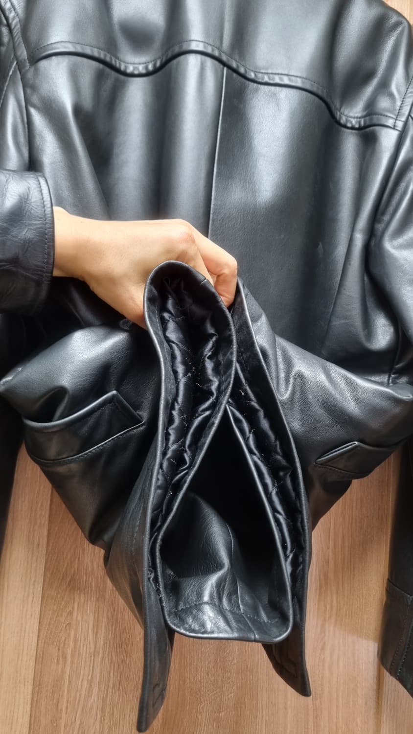 90s 올드갭 레더 카코트 상품이미지6