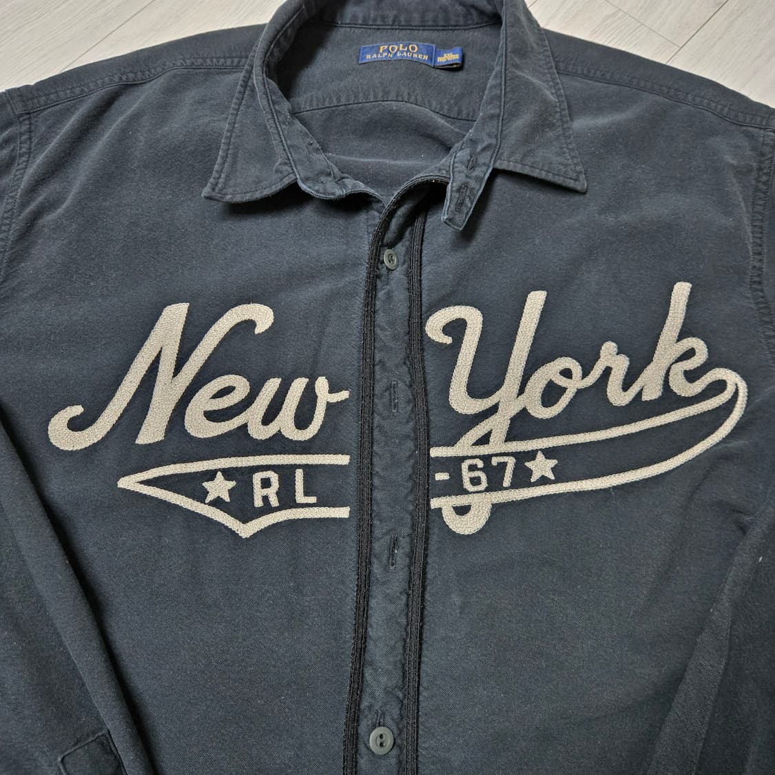XXL 폴로랄프로렌 빅레터링 뉴욕 셔츠 상품이미지3