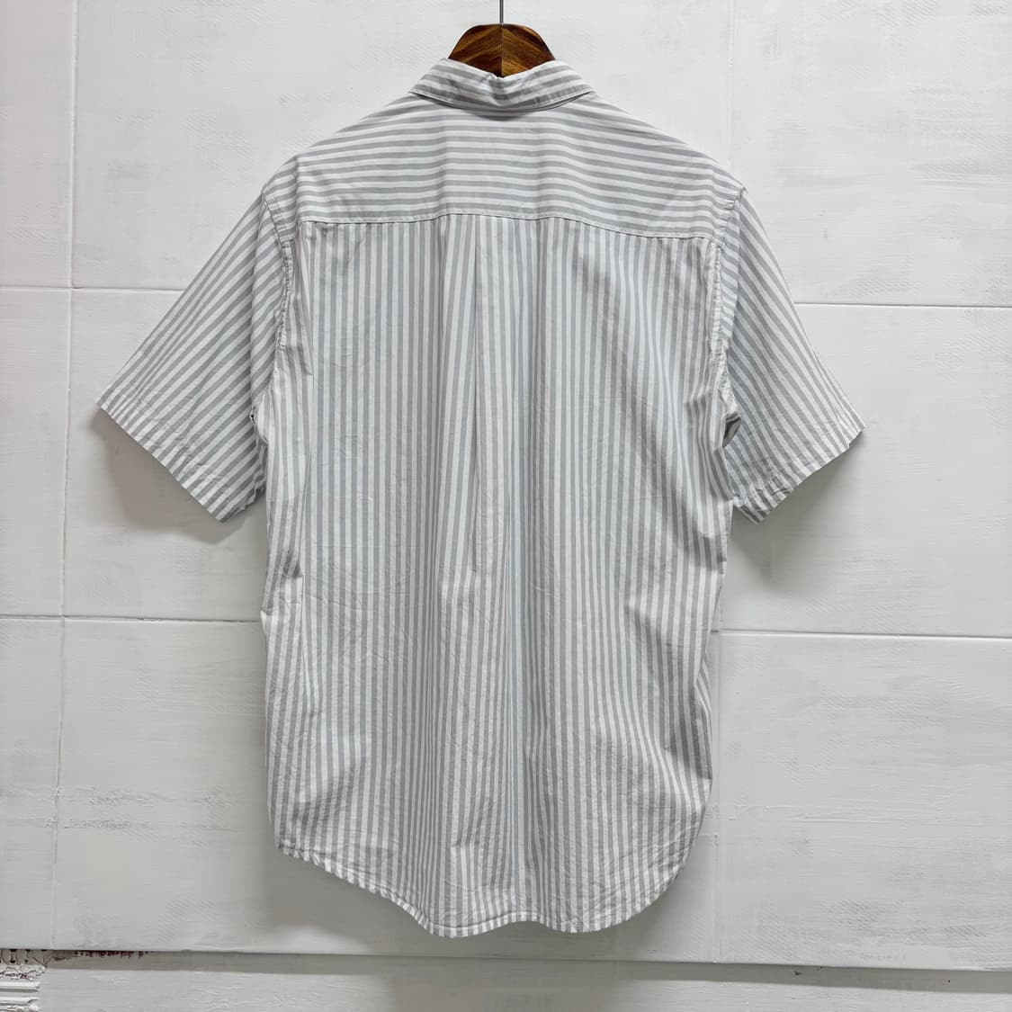 Graniph peanuts 스누피 자수 스트라이프 셔츠 M JPN 상품이미지6