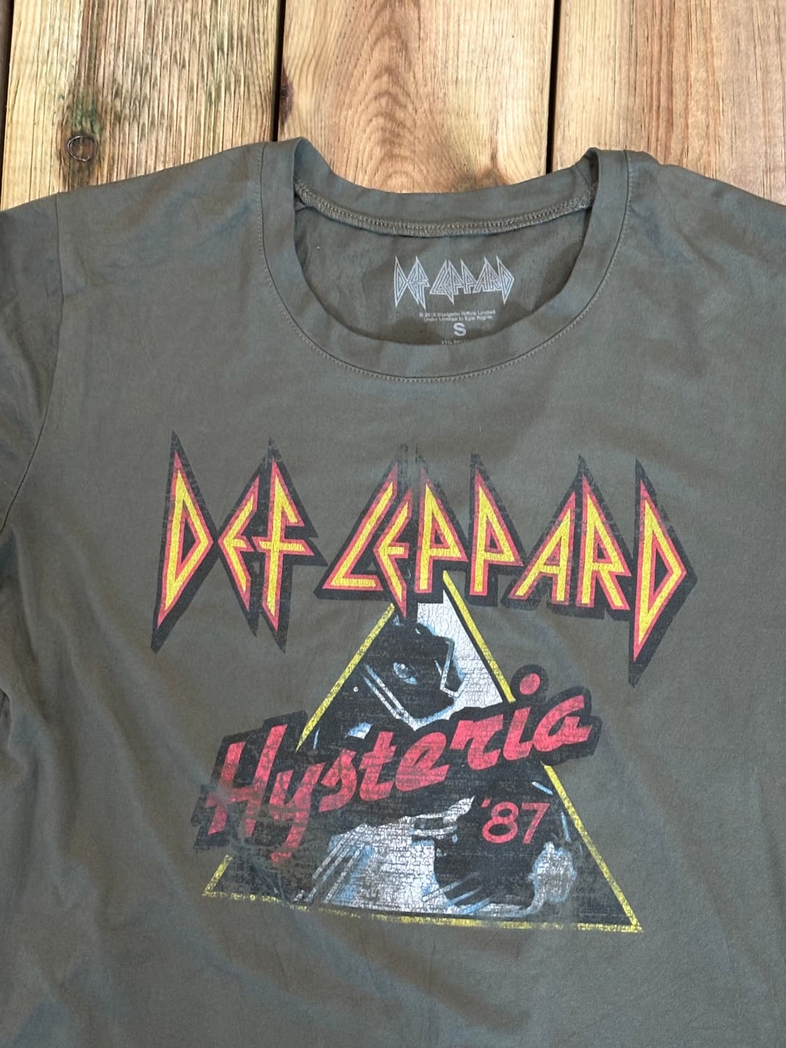 Def Leppard Hysteria 87 밴드 프린트 티셔츠 상품이미지5