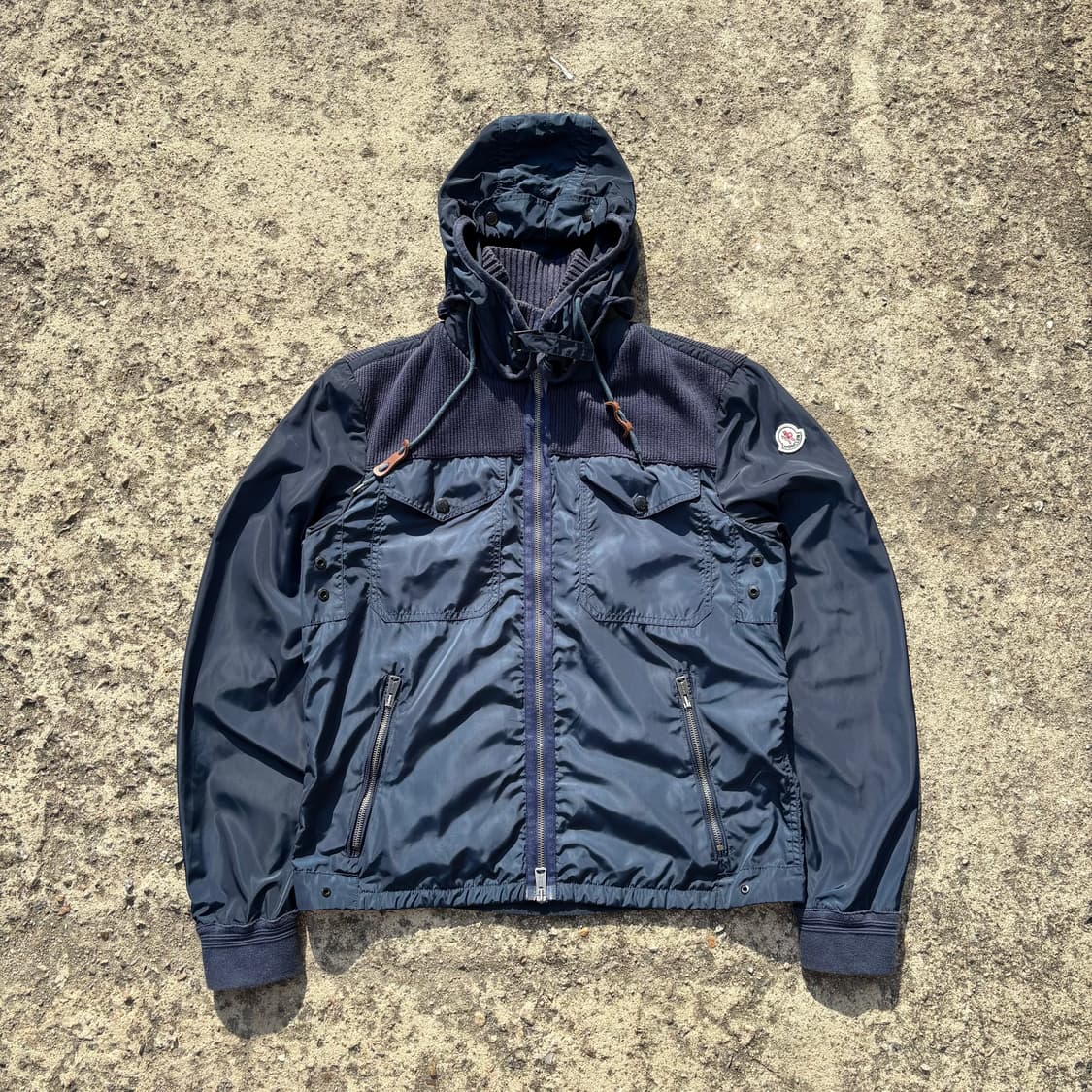 (M) 몽클레어 하이브리드 나일론 바람막이 자켓 상품이미지1