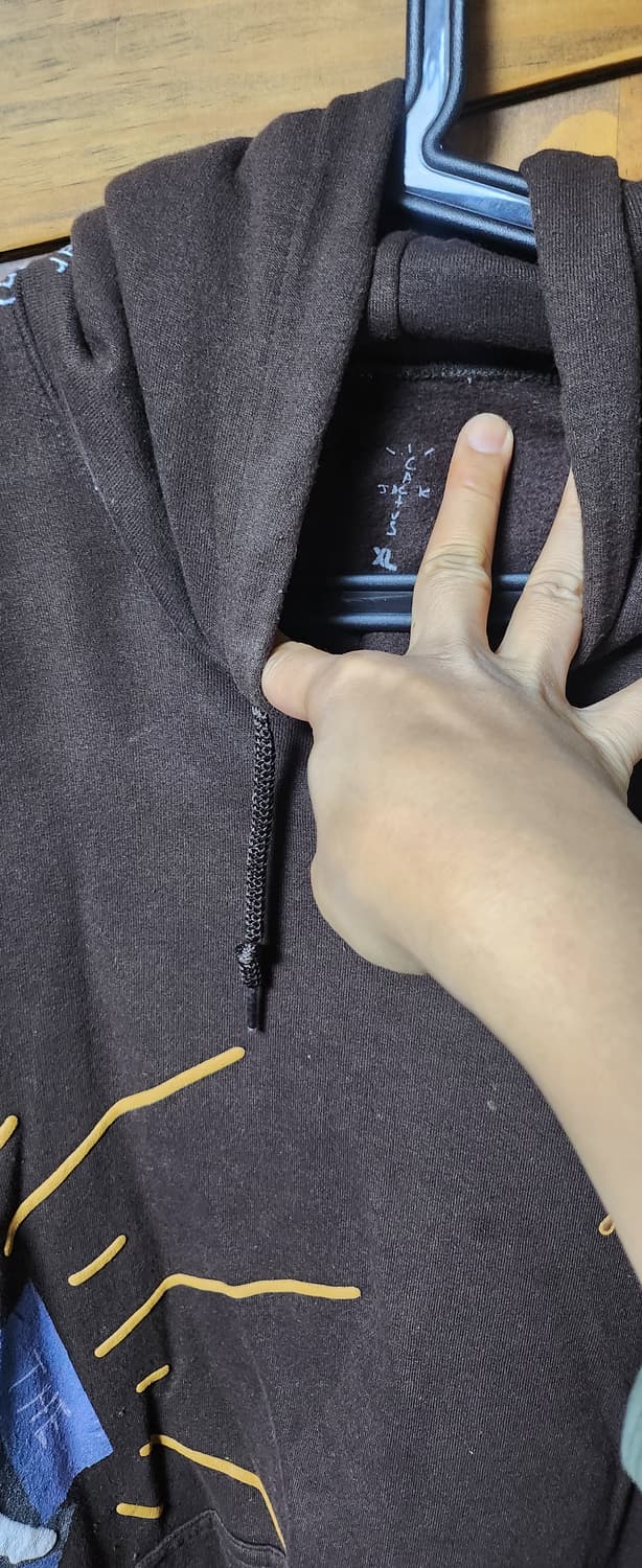 [XL] 트래비스 스캇 머천 HITR 브라운 후드 상품이미지3