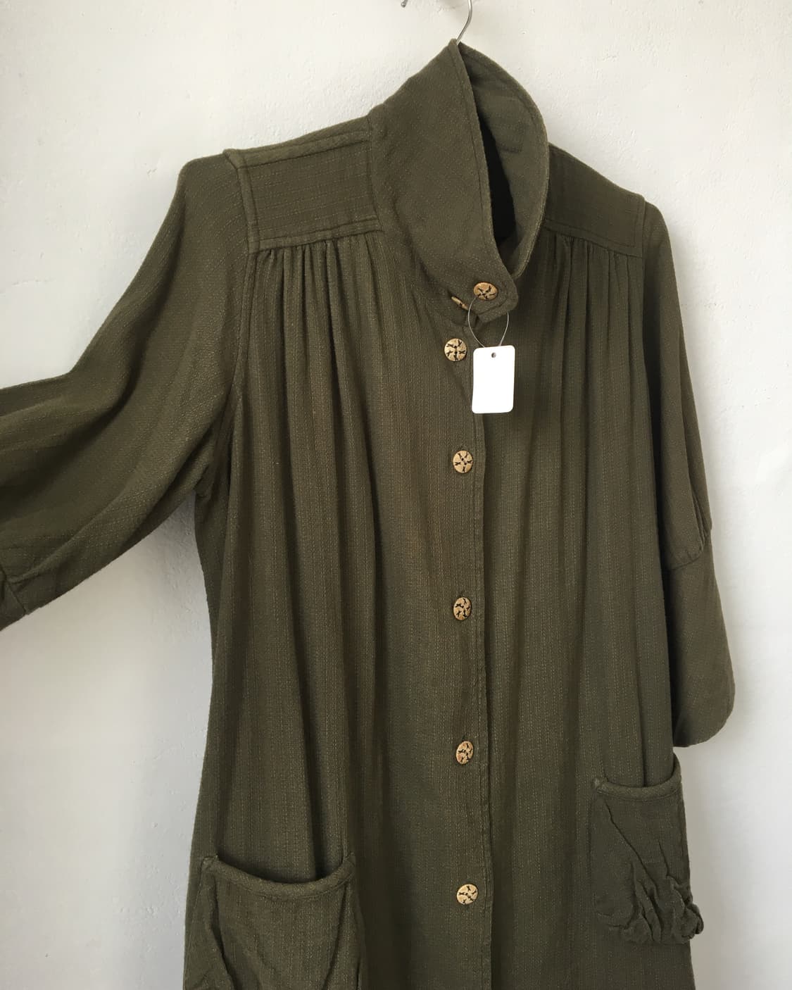 Embroidery point high neck long jacket 상품이미지4
