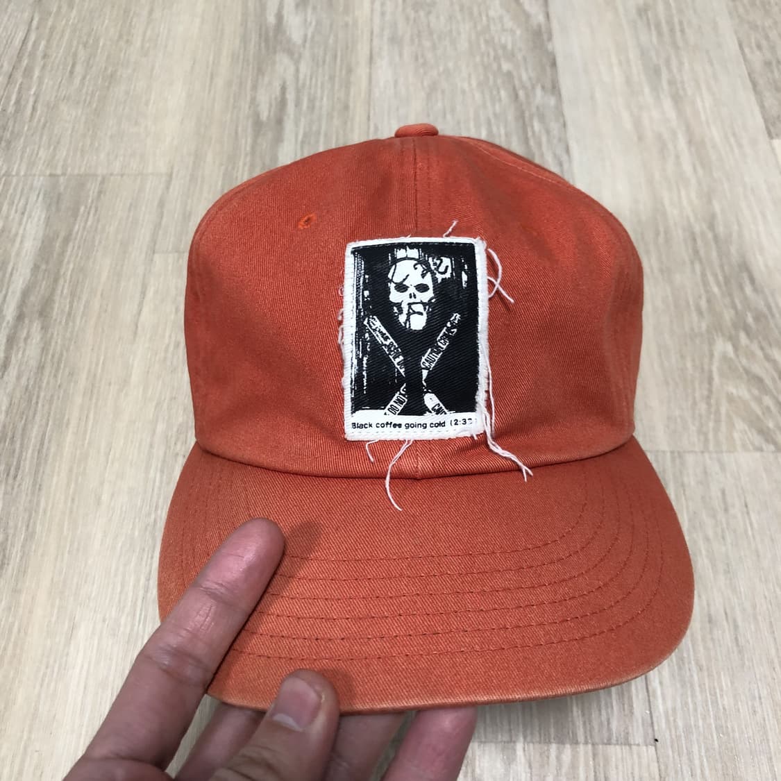 (OS) 디스이즈네버댓 15 FW 스컬패치 BCGC 캡 오렌지 상품이미지2