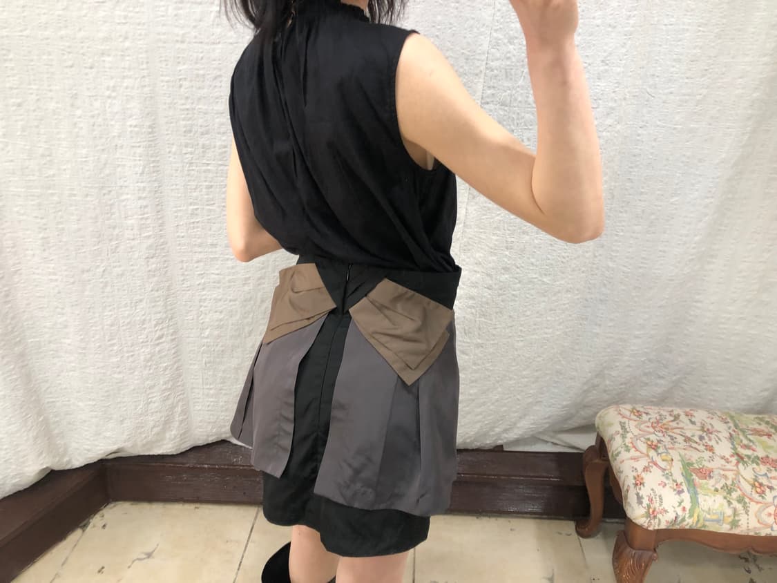 dual layer ribbon skirt 상품이미지2