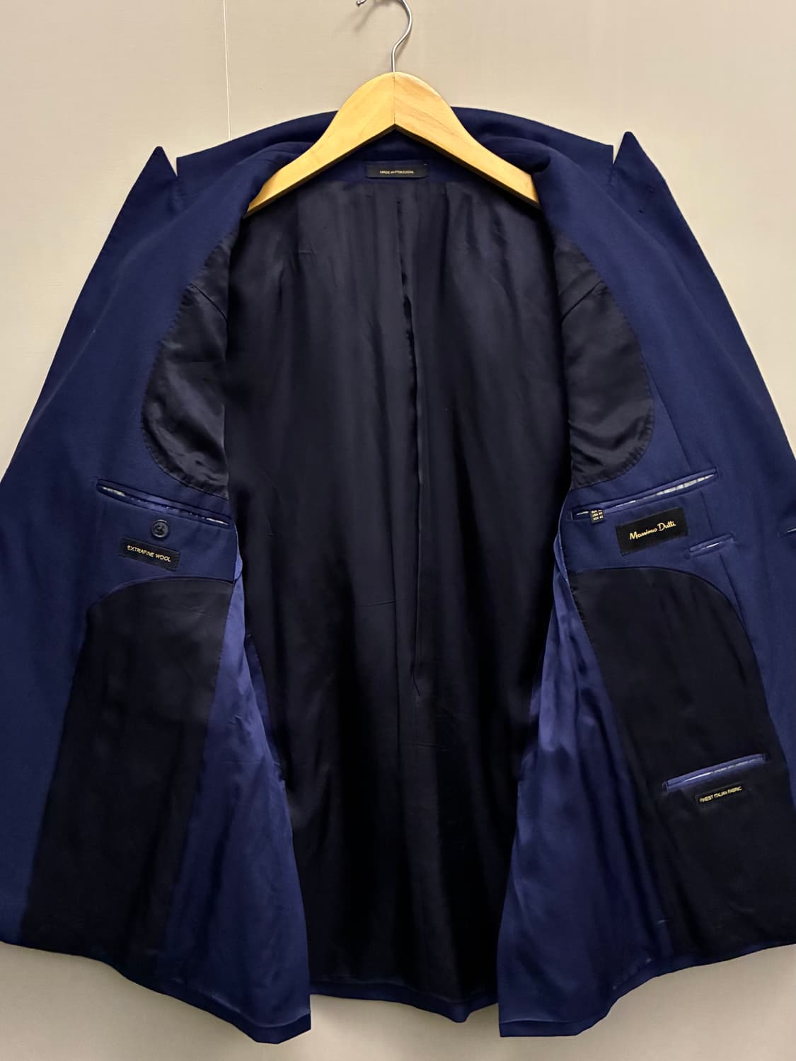 (100/32)마시모두띠 리넨 썸머 울 수트셋업 남자정장 네이비 상품이미지7