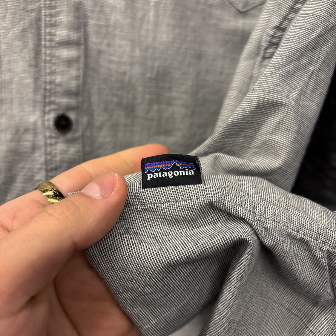 파타고니아 오가닉코튼 캐주얼 마이크로 체크 코튼 린넨셔츠 N1022 상품이미지7