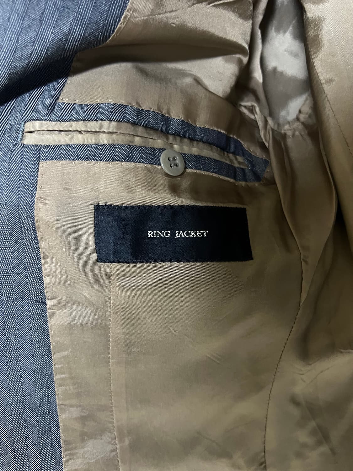 링자켓 블랙라벨 그레이 헤링본 자켓 44 상품이미지4