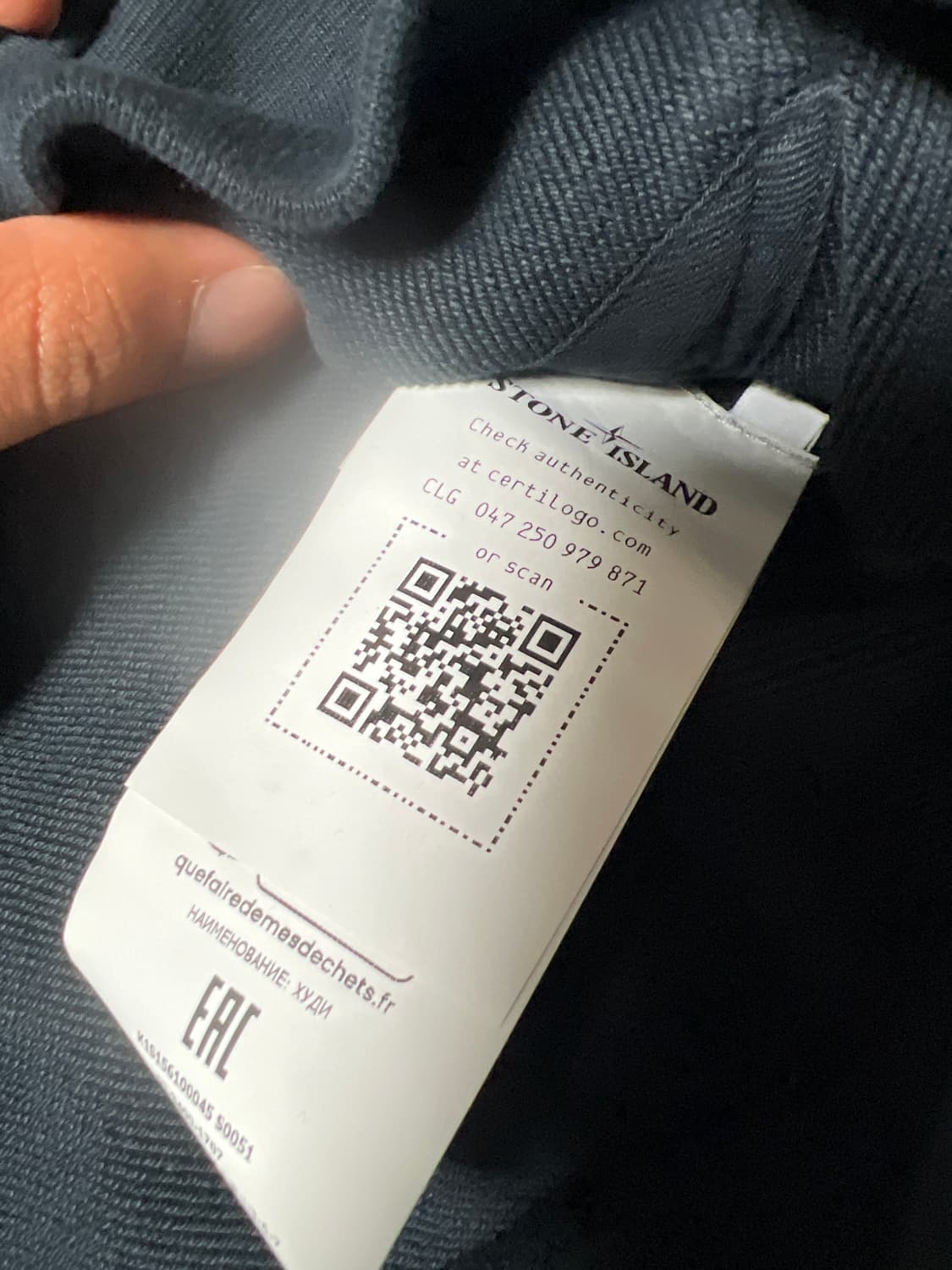 스톤아일랜드 오가닉코튼 플리스 스웨트셔츠 (L) 상품이미지4