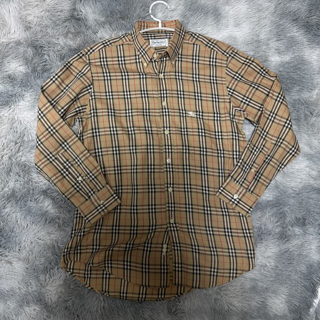 90s 버버리 체크셔츠 39(M) 사이즈  상품이미지1