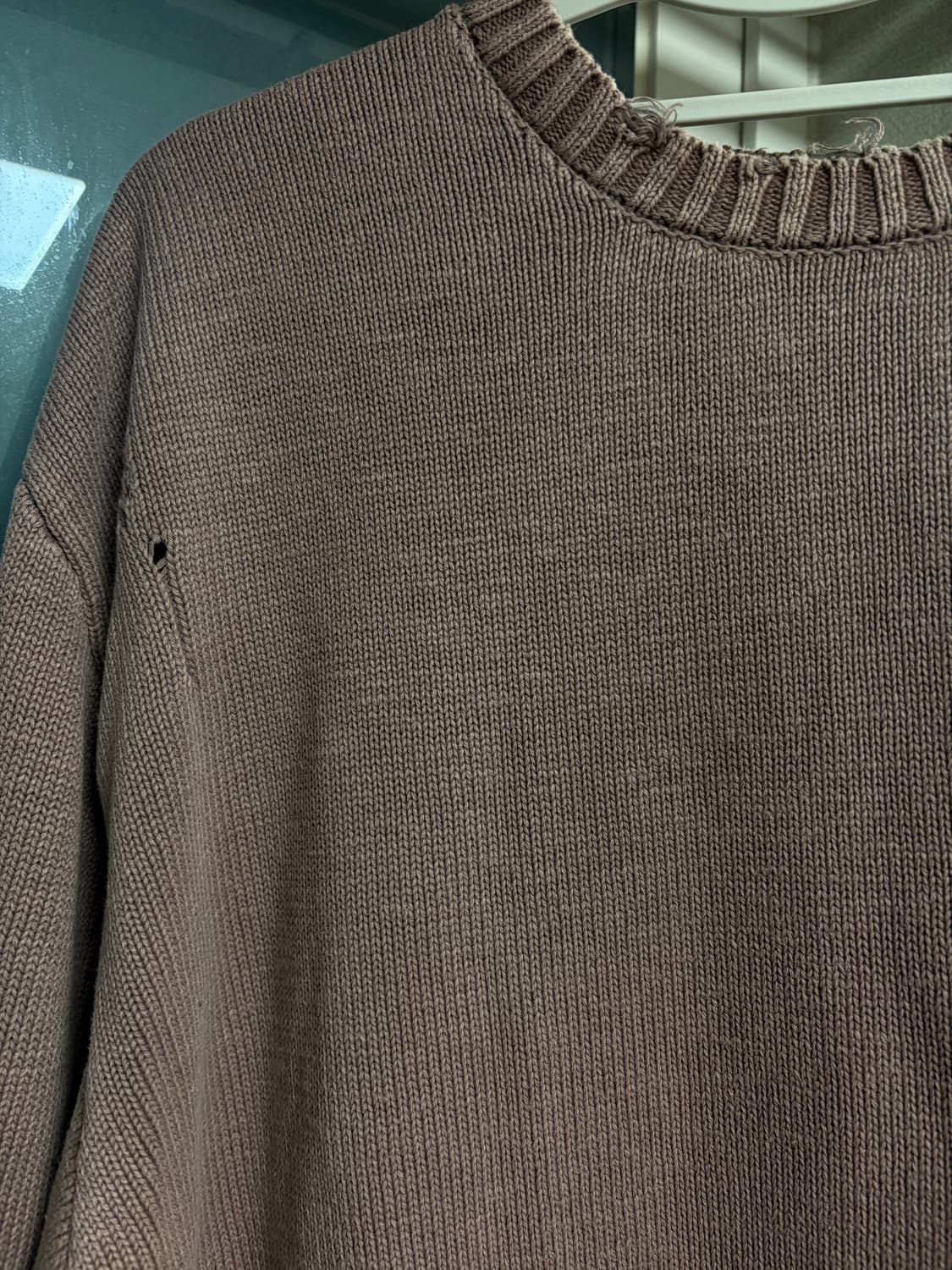 Washed Cotton Damage Knit 상품이미지3