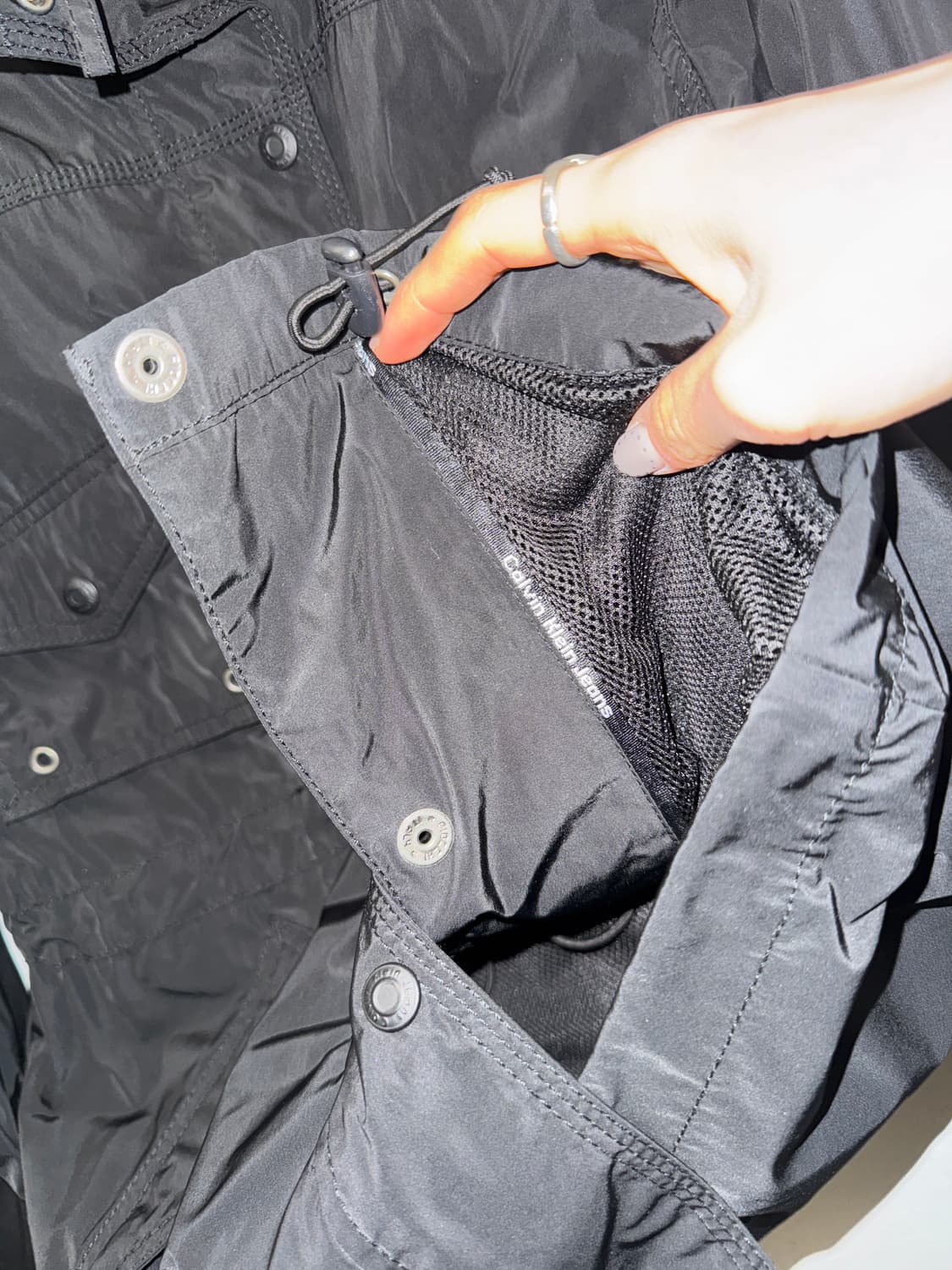 캘빈클라인 블랙 야상 자켓 상품이미지4