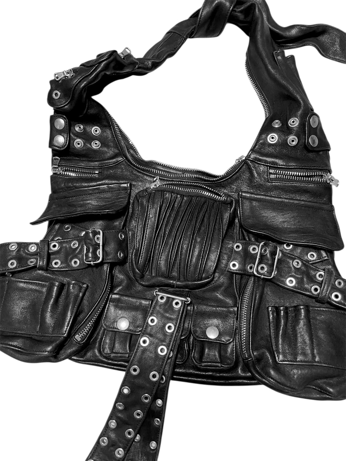 NoFaithStudio MULTIPOCKET BAG BLACK 001 상품이미지2