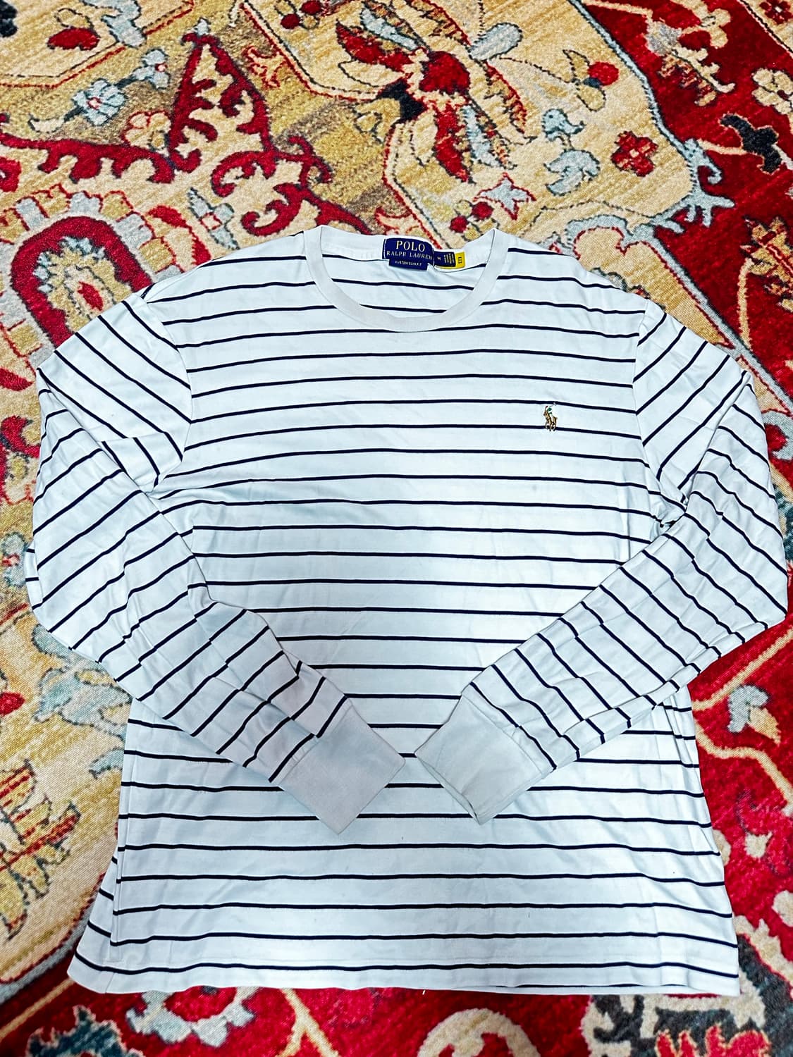 폴로 랄프로렌 스트라이프 긴팔 티셔츠 M 상품이미지1