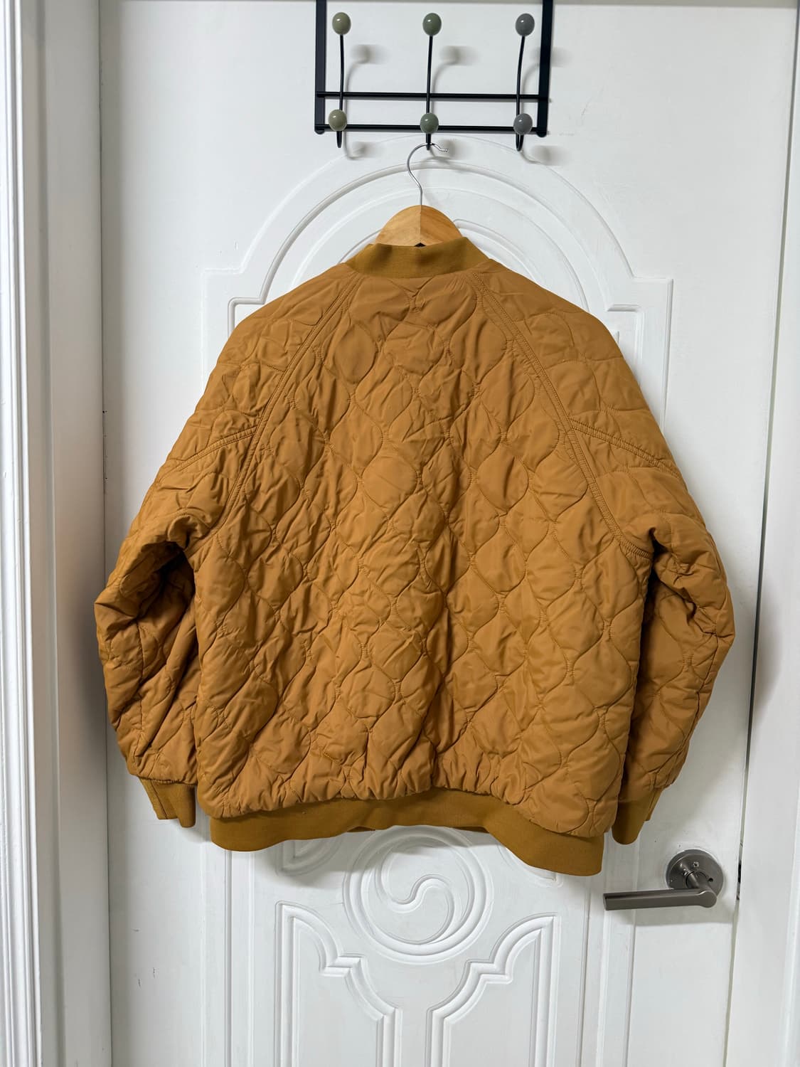 L사이즈 팀버랜드 리버시블 퀄팅 봄버 자켓 브라운 상품이미지4