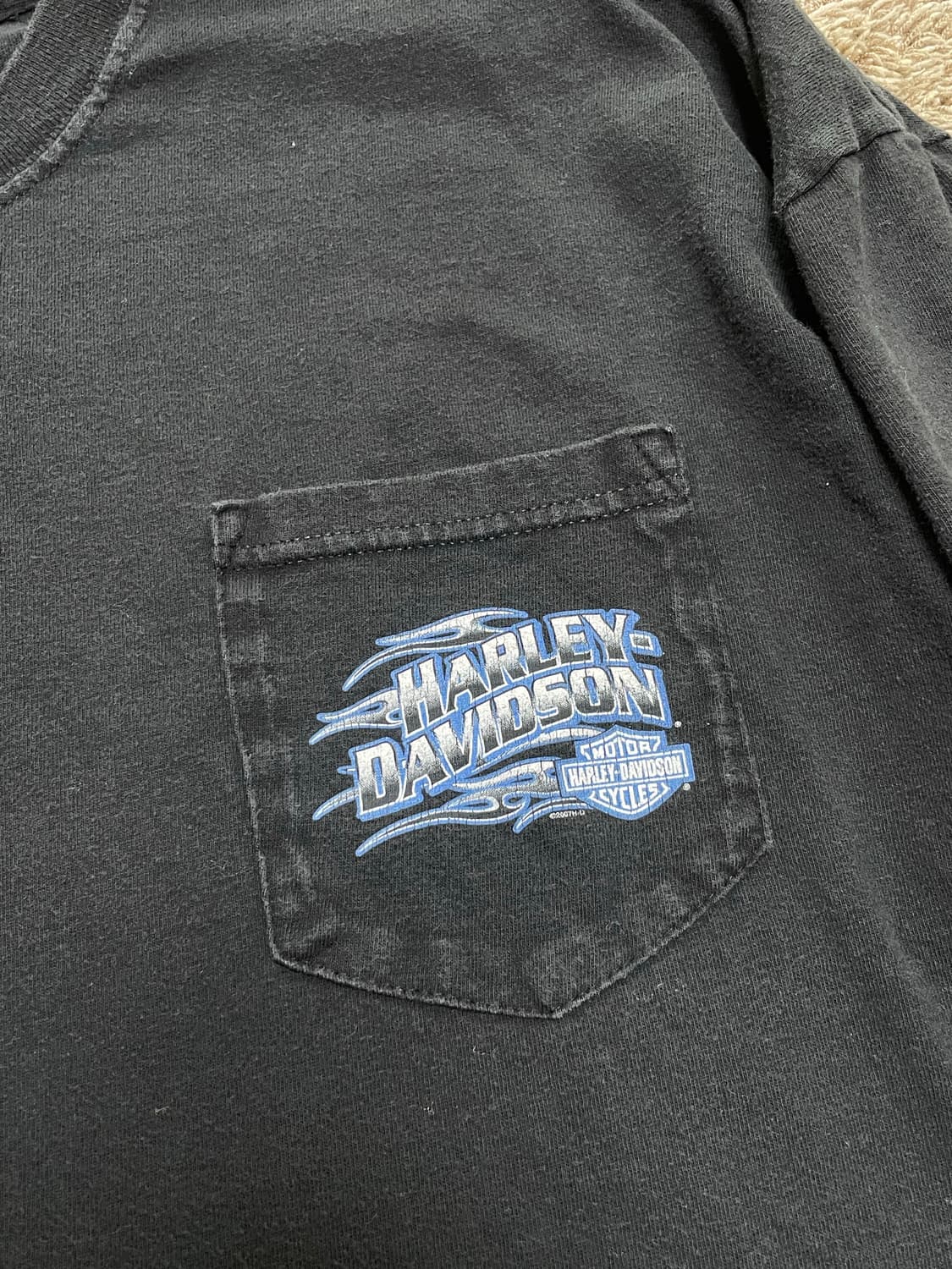 90s harley long sleeve 할리데이비슨 플레임 롱슬리브 상품이미지3