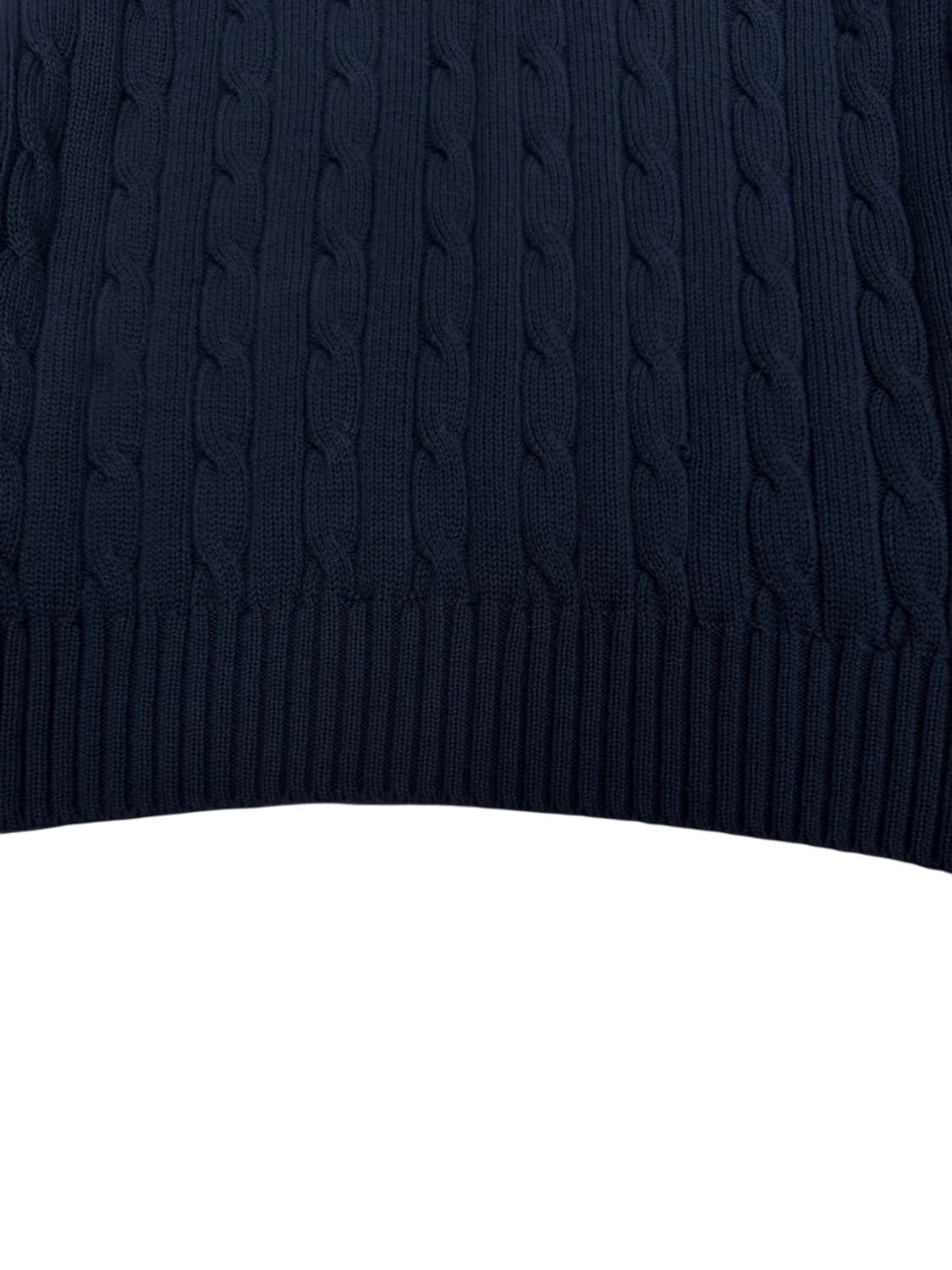 폴로 꽈배기 니트 네이비 (여성M)  상품이미지5