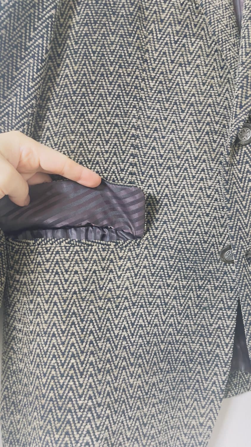 solus 해링본 트위드 투버튼 블레이저 자켓 상품이미지5