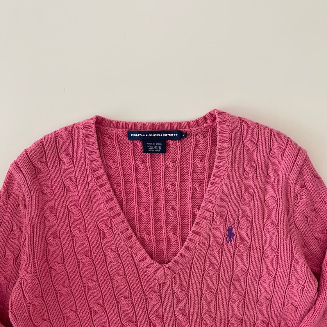 M) 폴로케이블니트 A0618 상품이미지5