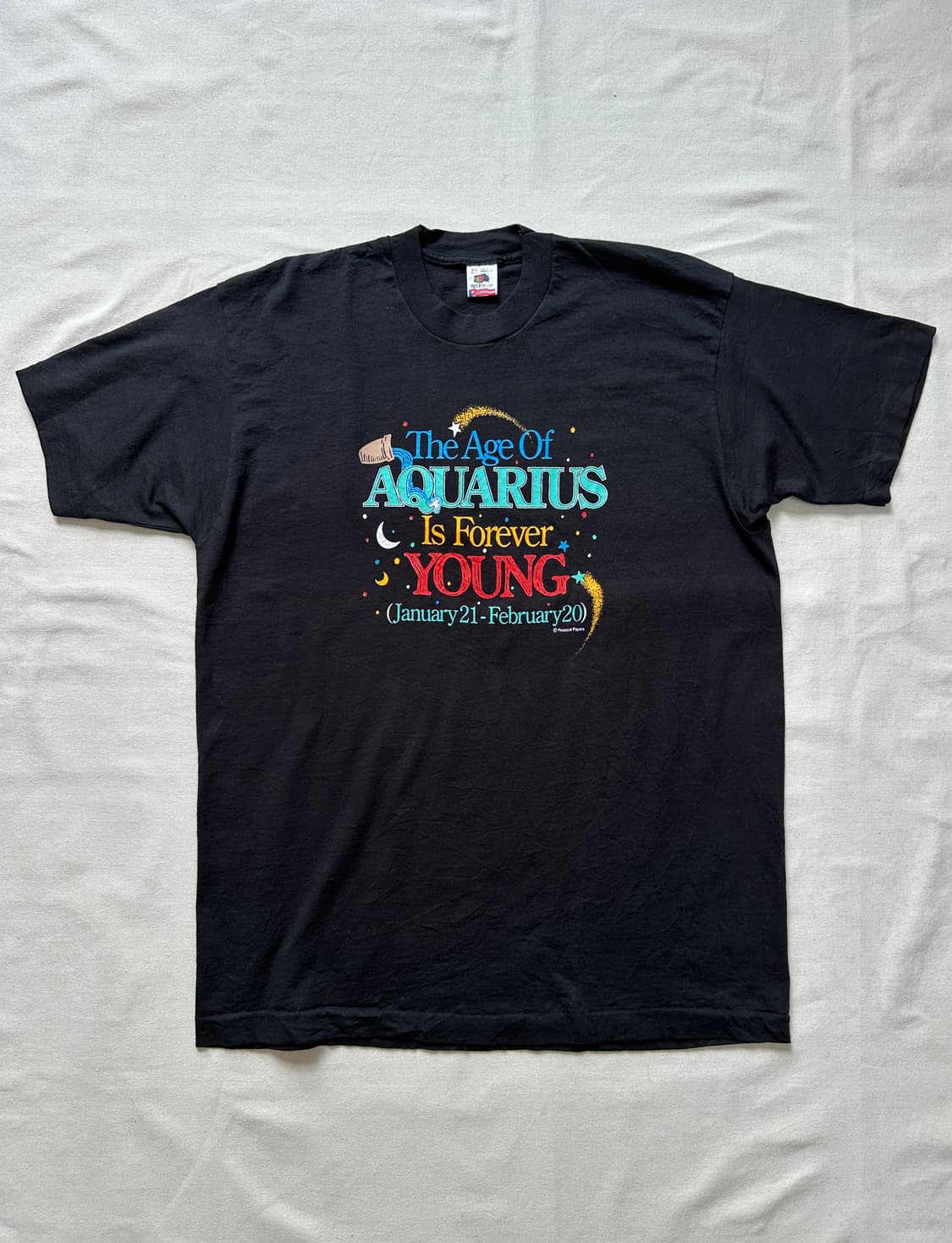 Fruit of the Loom 90s USA 조디악 그래픽 티셔츠 XL 상품이미지1
