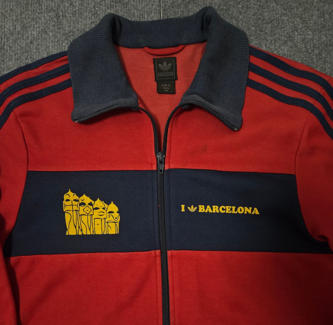 아디다스 트랙탑 올드스쿨 00s 바르셀로나 버건디 져지(급처) 상품이미지2