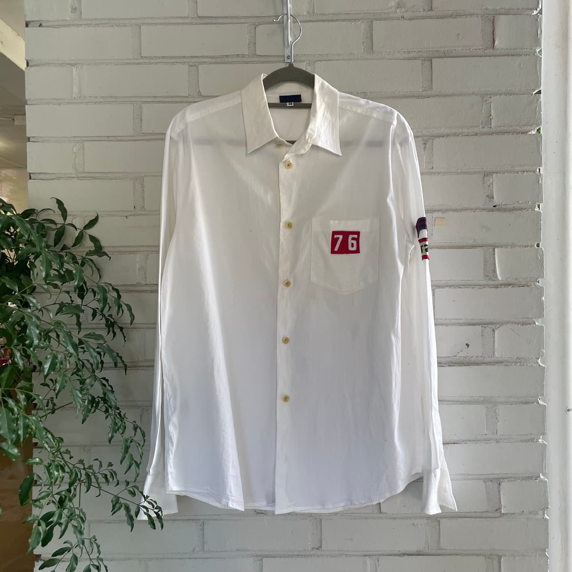 돌체앤가바나 패치 화이트 셔츠 상품이미지1