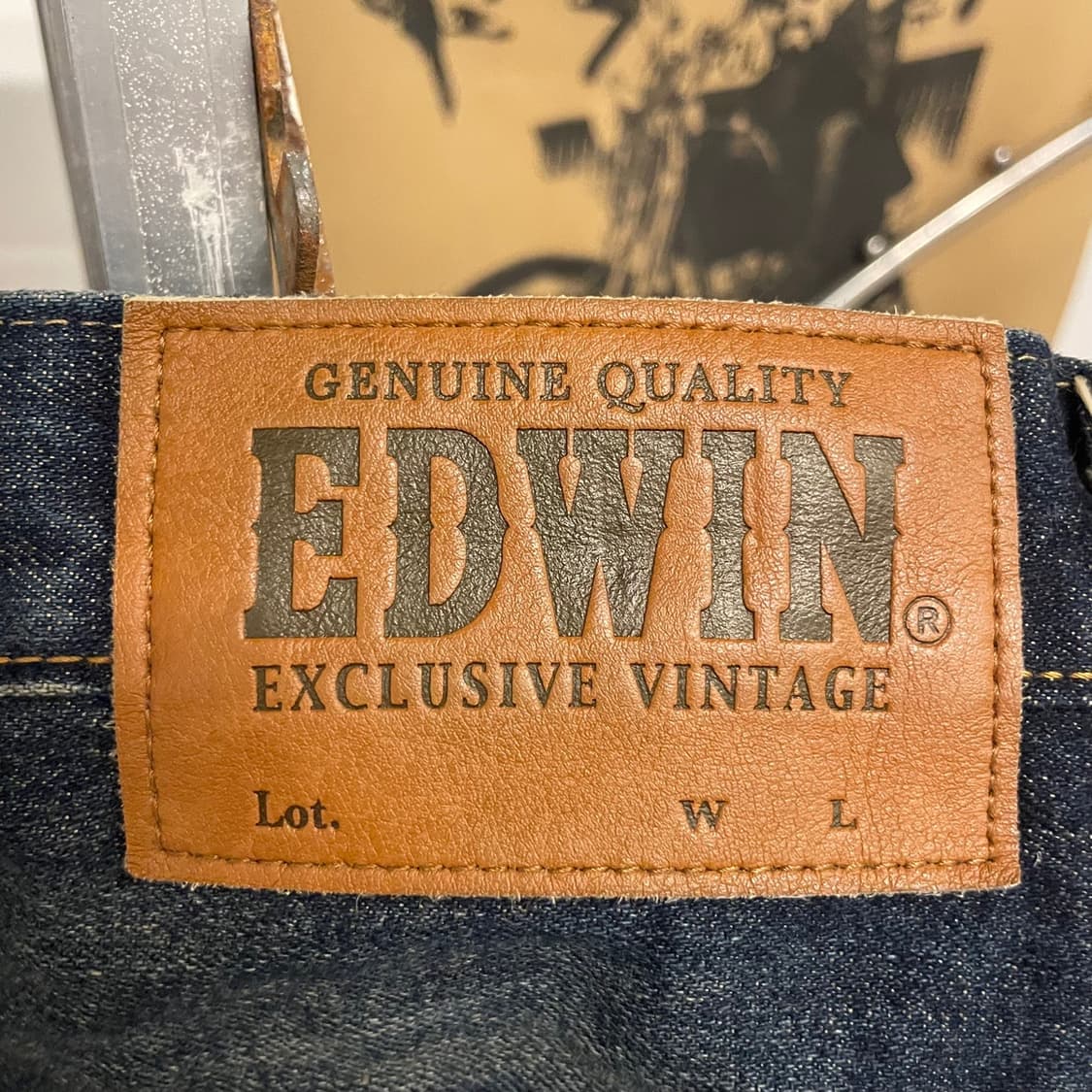 00s Edwin 에드윈 EX 405 캣브러쉬 워싱 웨스턴 데님 팬츠 상품이미지6
