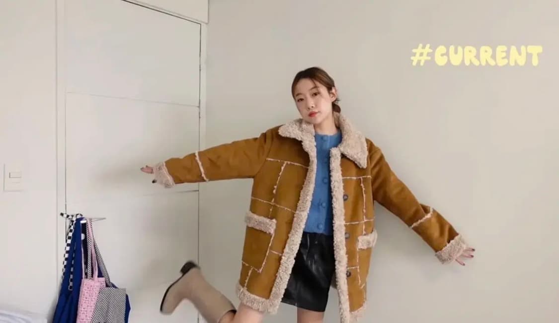 CURRENT 시어링 리버시블 퍼 자켓 상품이미지4