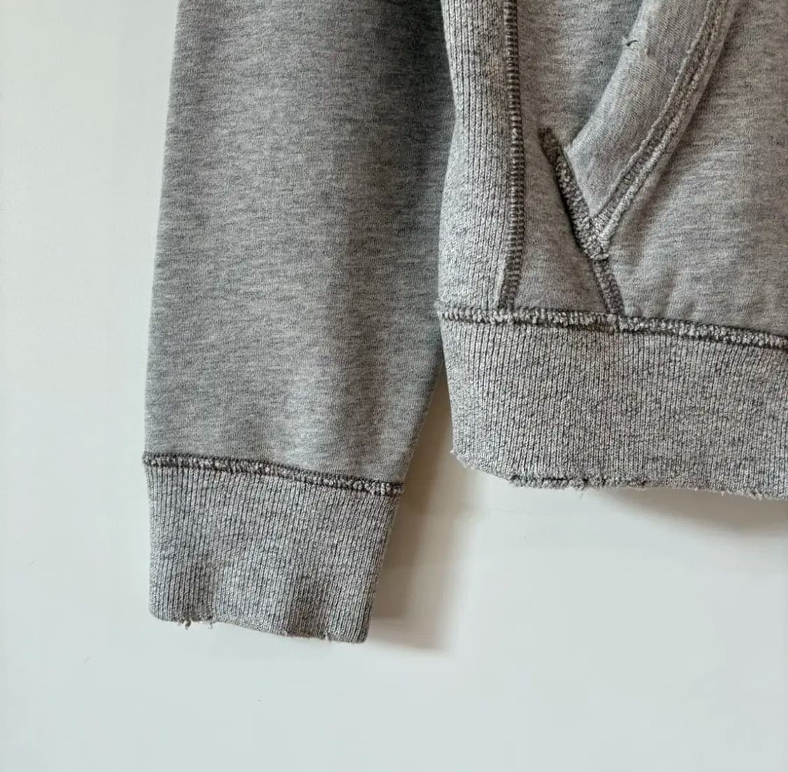 아베크롬비 회색 후드 집업 상품이미지2